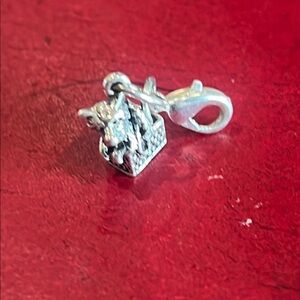 Silver Dog Charm with Lobster Clasp